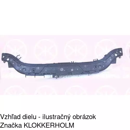 Horný nosník predného čela POLCAR 6012041Q