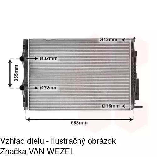 Chladiče vody 6013081X /POLCAR/ - obr. 3