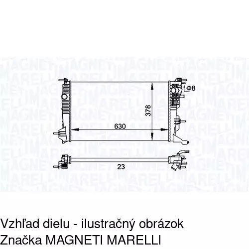 Chladiče vody 601408-1 /POLCAR/ - obr. 1