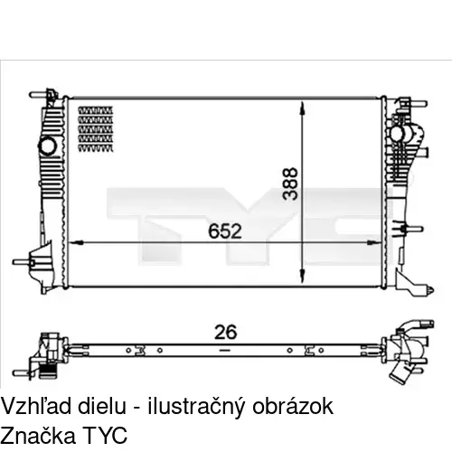 Chladiče vody POLCAR 6014083X