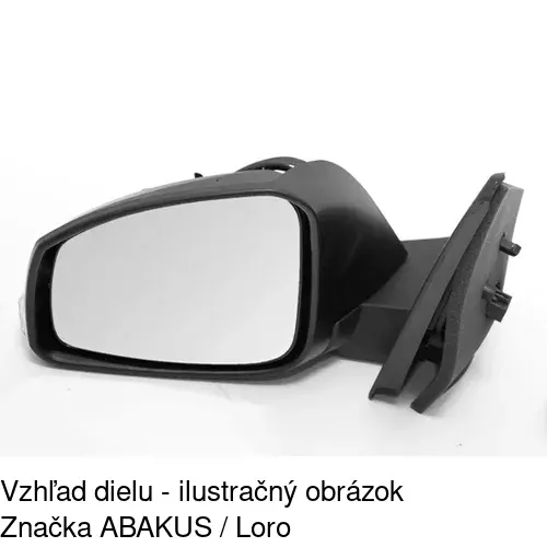 Vonkajšie zrkadlo 6014515M /POLCAR/ - obr. 2