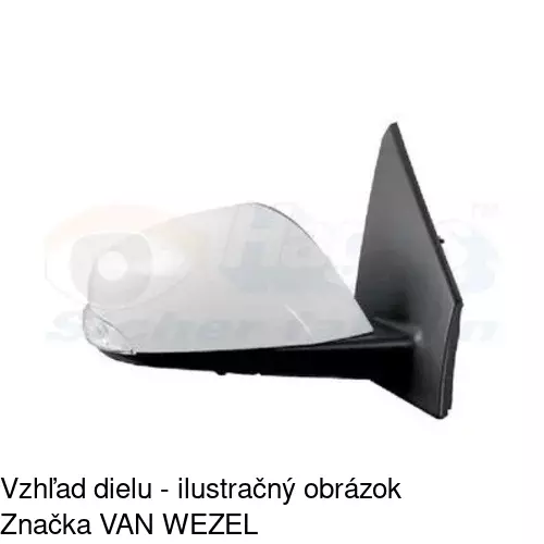 Vonkajšie zrkadlo 6014523M /POLCAR/ - obr. 4