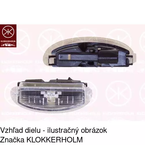 Svetlo na osvetlenie evidenčného čísla 6015959X /POLCAR/ - obr. 1