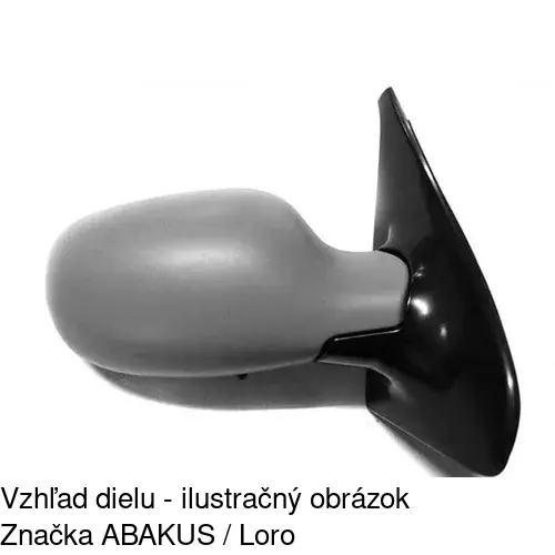 Vonkajšie zrkadlo 6016522E /POLCAR/ - obr. 3
