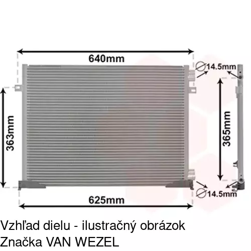 Chladiče klimatizácie 6026K81X /POLCAR/ - obr. 3