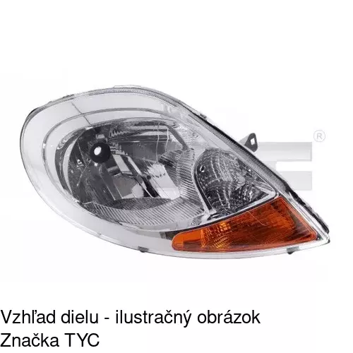 Hlavný reflektor 602709-E /POLCAR/ - obr. 2