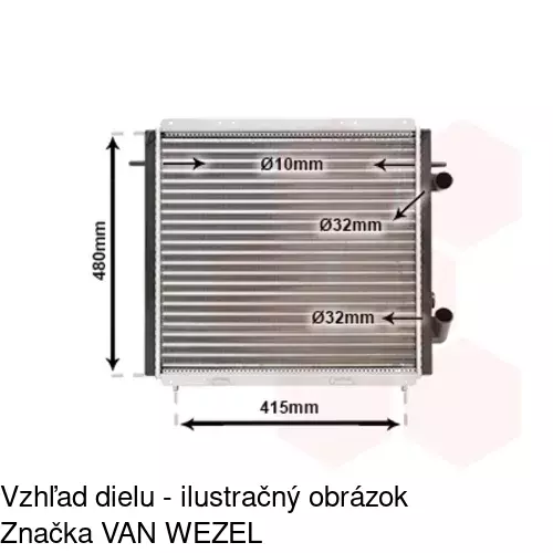 Chladiče vody 603108A2 /POLCAR/ - obr. 3