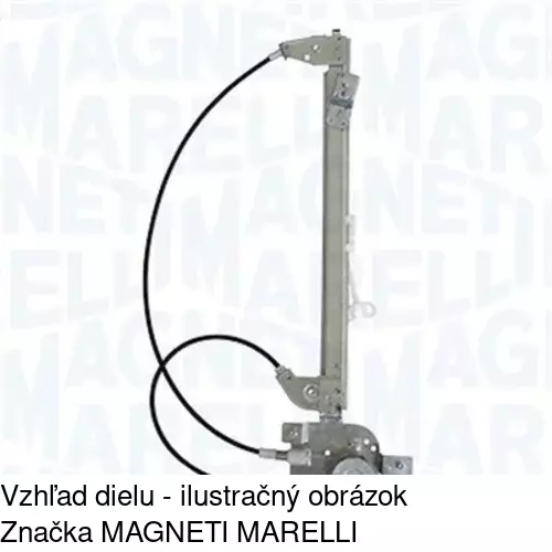 Elektrický mechanizmus okna dverí 6037PSE3 /POLCAR/ - obr. 1