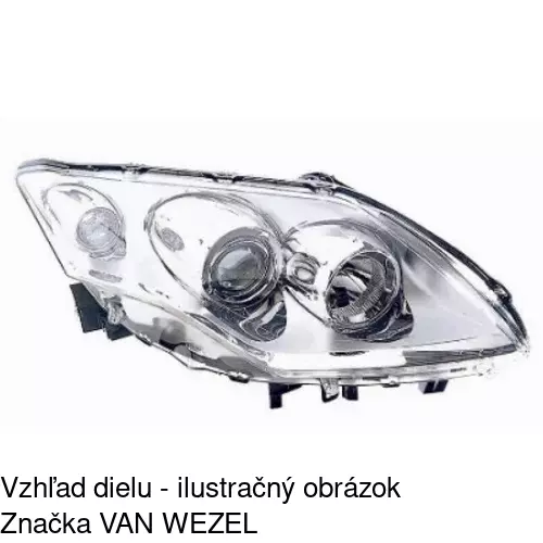 Hlavný reflektor 603910-E /POLCAR/ - obr. 2