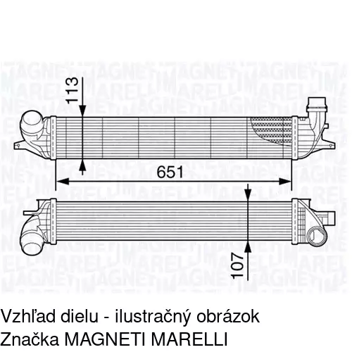 Chladiče vzduchu (Intercoolery) POLCAR 6039J81X