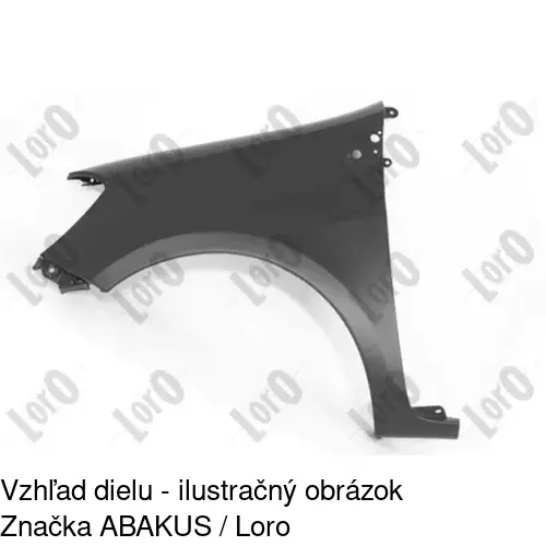Predný blatník 605501-J /POLCAR/ - obr. 1