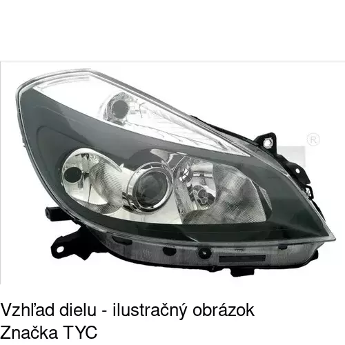 Hlavný reflektor 6055094E /POLCAR/ - obr. 3