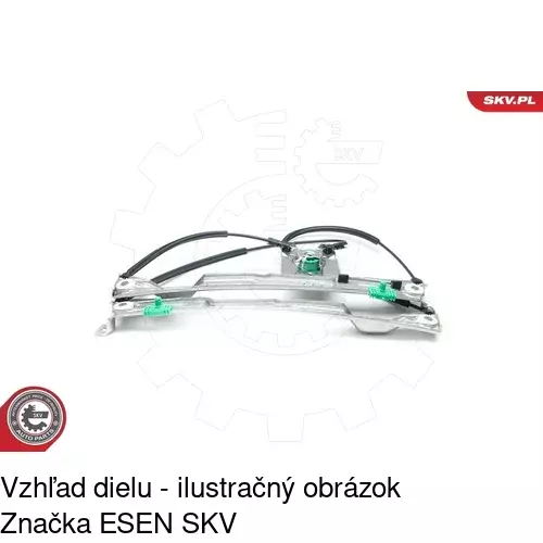 Elektrický mechanizmus okna dverí 6055PSE2 /POLCAR/ - obr. 3