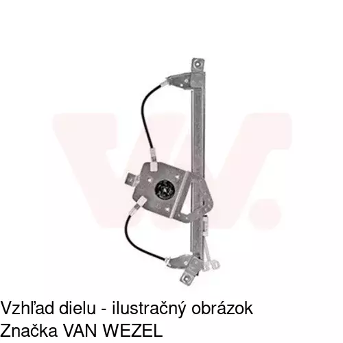Mechanizmus sťahovania okna elektrický bez motora 6055PSG4 /POLCAR/ - obr. 5
