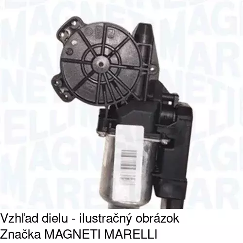Mechanizmus sťahovania okna elektrický bez motora 6056PSG1 /POLCAR/ - obr. 2