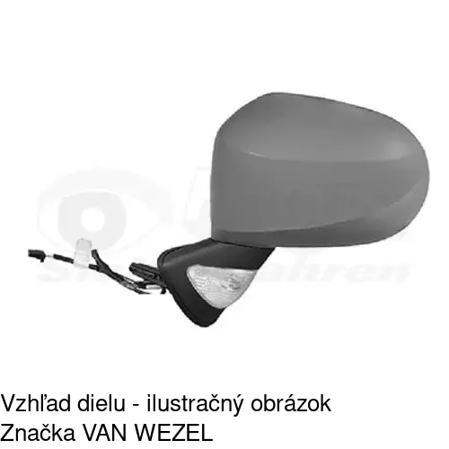 Vonkajšie zrkadlo 6058515M /POLCAR/ - obr. 1
