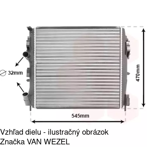 Chladiče vody 606008A8 /POLCAR/ - obr. 4