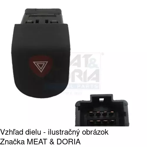 Spínač núdzových svetiel 6060P-30 /POLCAR/ - obr. 1