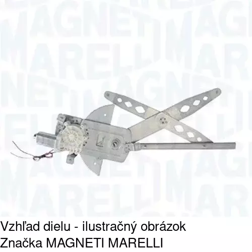 Elektrický mechanizmus okna dverí 6060PSE1A /POLCAR/ - obr. 1