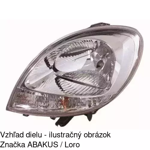 Hlavný reflektor 6061096E /POLCAR/ - obr. 1