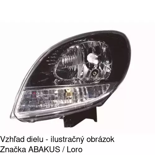 Hlavný reflektor 6061107E /POLCAR/ - obr. 1