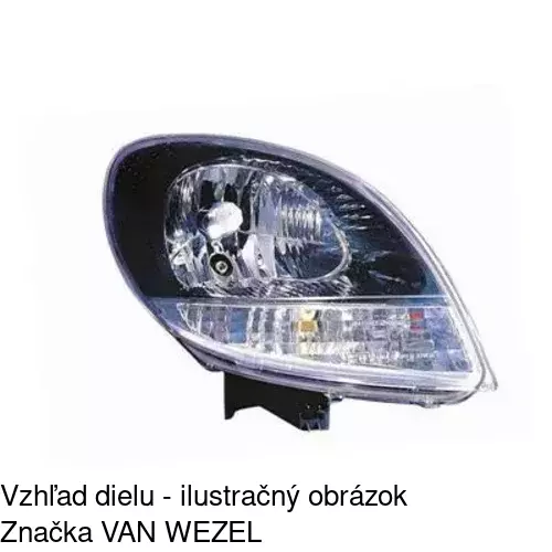 Hlavný reflektor 6061107E /POLCAR/ - obr. 3