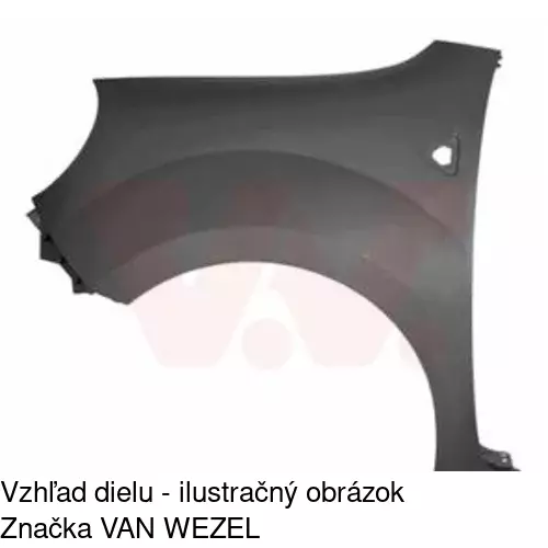 Predný blatník 606201-1 /POLCAR/ - obr. 2