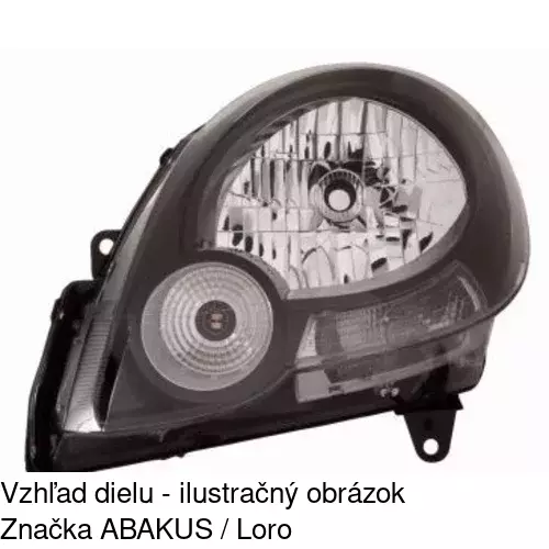 Hlavný reflektor 6062103E /POLCAR/ - obr. 2