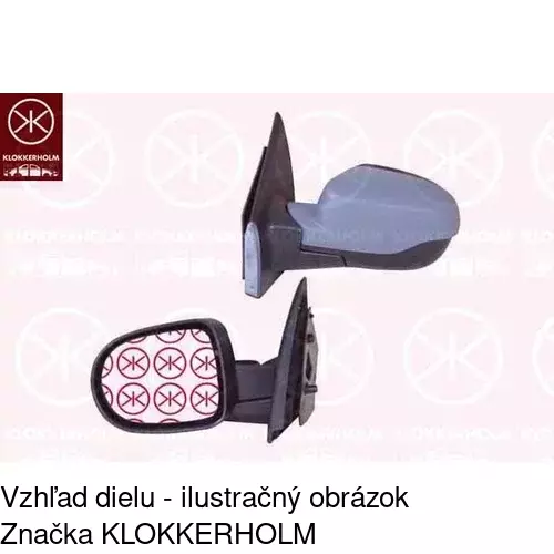 Vonkajšie zrkadlo 60A1514M /POLCAR/ - obr. 4