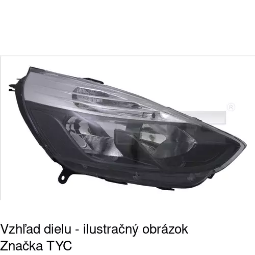 Hlavný reflektor POLCAR 60B110-E