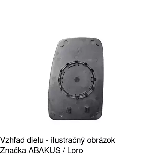 Sklo vonkajšieho zrkadla s držiakom 60N1553E /POLCAR/ - obr. 5