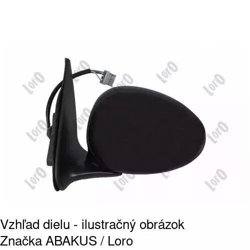 Vonkajšie zrkadlo 6345514E /POLCAR/ - obr. 1
