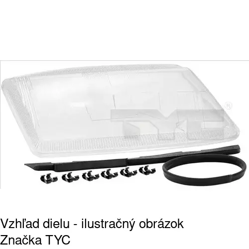 Sklo reflektora POLCAR 652212-E