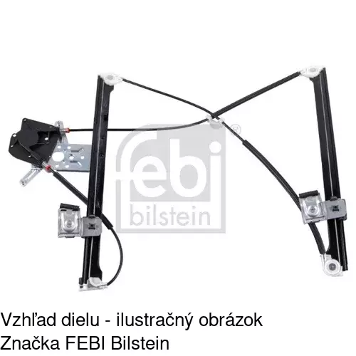 Mechanizmus sťahovania okna elektrický bez motora 6705PSG1 /POLCAR/ - obr. 5