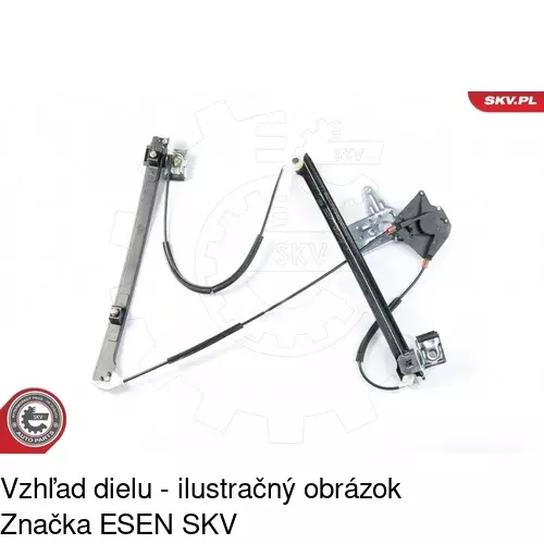 Mechanizmus sťahovania okna elektrický bez motora 6706PSG2 /POLCAR/ - obr. 4