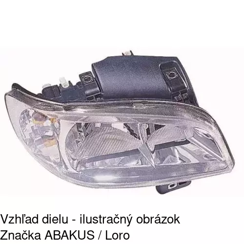 Hlavný reflektor 671410-E /POLCAR/ - obr. 3