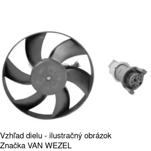 Ventilátor bez krytu / podpery 671423U5 /POLCAR/ - obr. 3