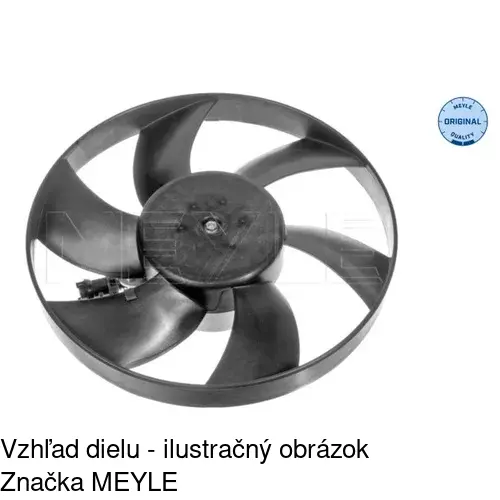 Ventilátor bez krytu / podpery 671423U6 /POLCAR/ - obr. 2