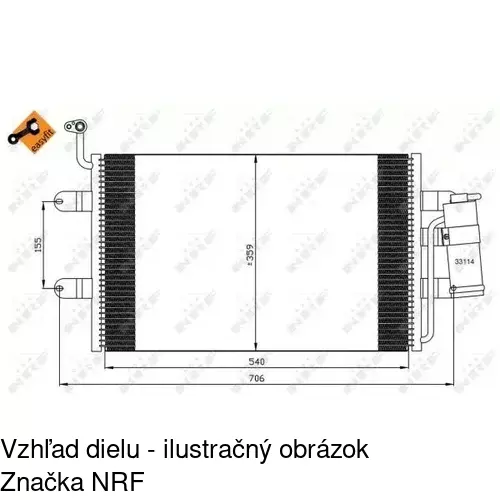Chladiče klimatizácie 6714K8C1 /POLCAR/ - obr. 1
