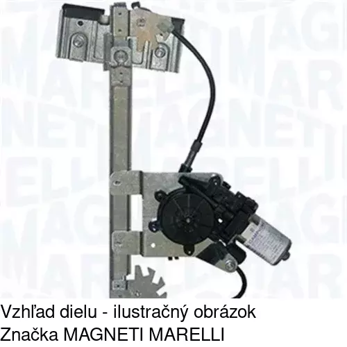 Elektrický mechanizmus okna dverí POLCAR 6714PSE8E