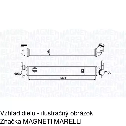 Chladiče vzduchu (Intercoolery) 6732J8-1 /POLCAR/ - obr. 1