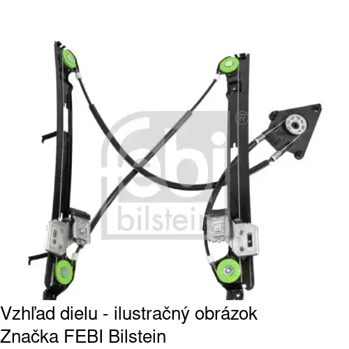 Mechanizmus sťahovania okna elektrický bez motora 6755PSG2 /POLCAR/ - obr. 3