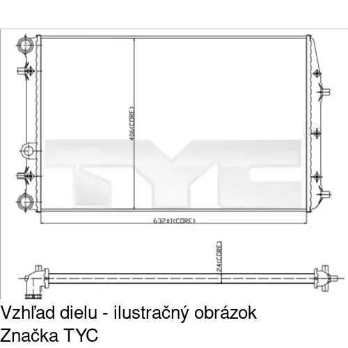 Chladiče vody 691308A5 /POLCAR/ - obr. 1