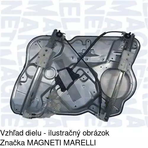 Mechanizmus sťahovania okna elektrický bez motora 6922PSG1 /POLCAR/ - obr. 2