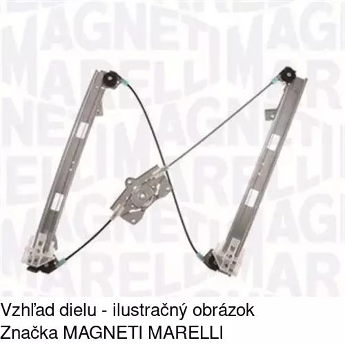 Mechanizmus sťahovania okna elektrický bez motora 6922PSG5 /POLCAR/ - obr. 3