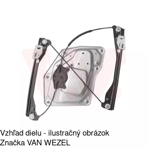 Mechanizmus sťahovania okna elektrický bez motora 6926PSG1 /POLCAR/ - obr. 5