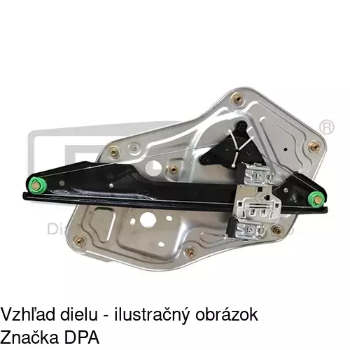 Mechanizmus sťahovania okna elektrický bez motora 6935PSG2E /POLCAR/ - obr. 2