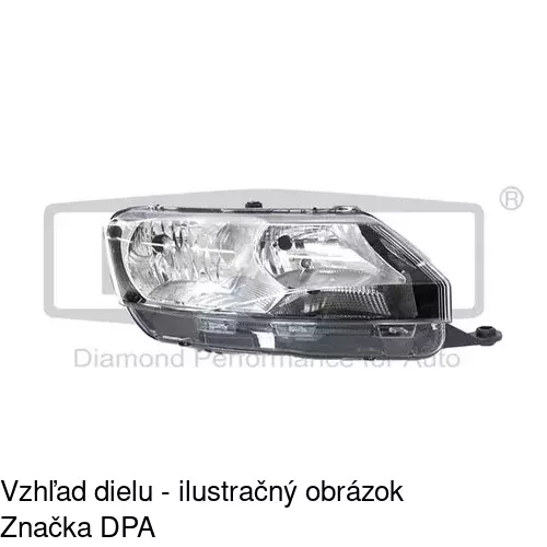 Hlavný reflektor 69B110-V /POLCAR/ - obr. 3