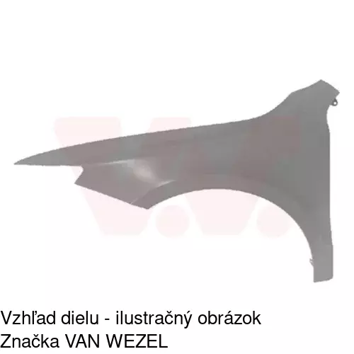 Predný blatník 69D101 /POLCAR/ - obr. 1
