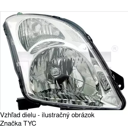 Hlavný reflektor 7423100E /POLCAR/ - obr. 2